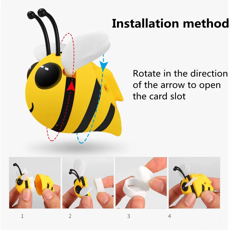 AutoVibe Cute Bee Car Air Freshener - Vent Clip Perfume Diffuser - close-up