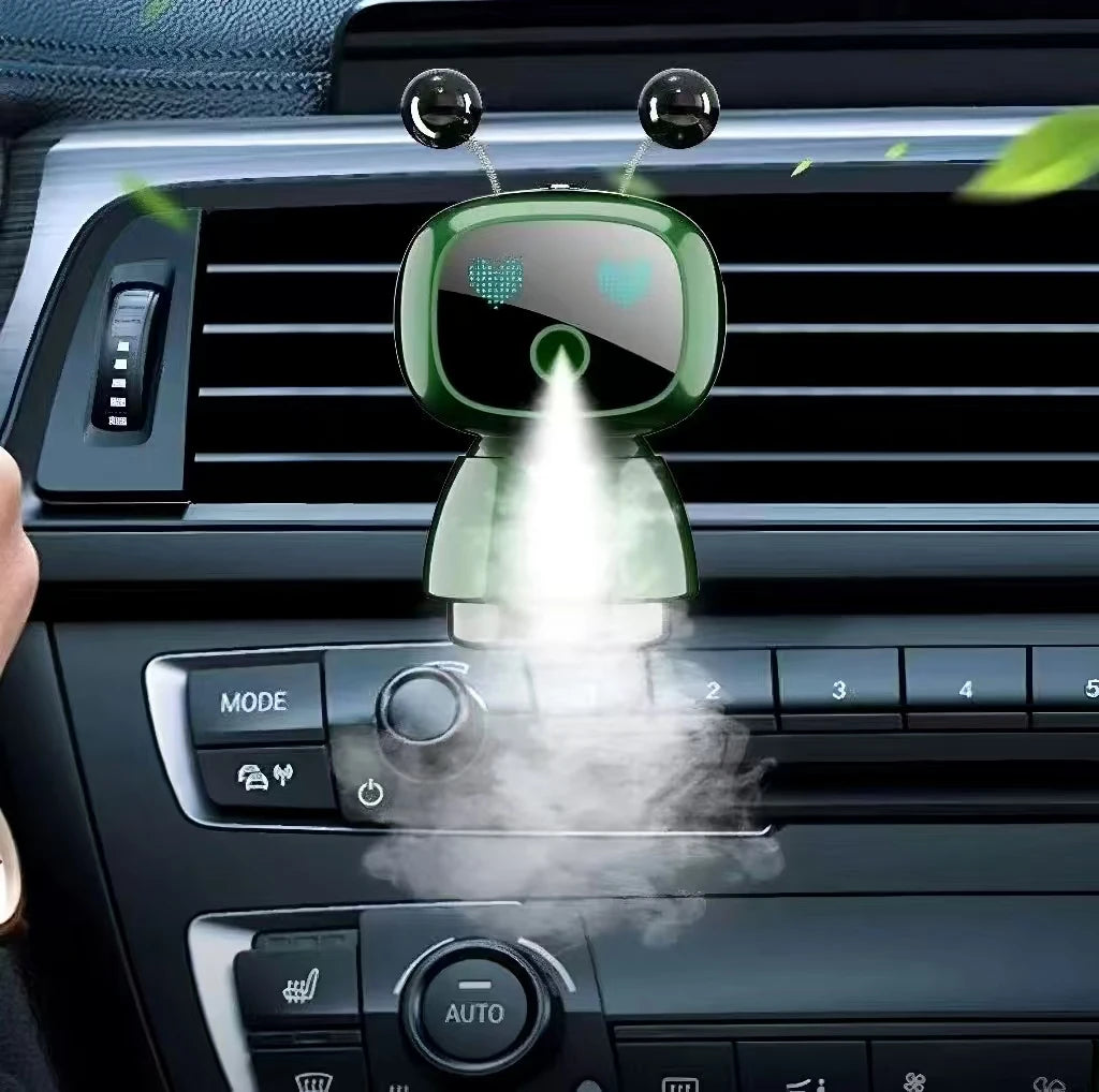 AutoTech Robot Car Aromatherapy Diffuser - LED Air Freshener - top view