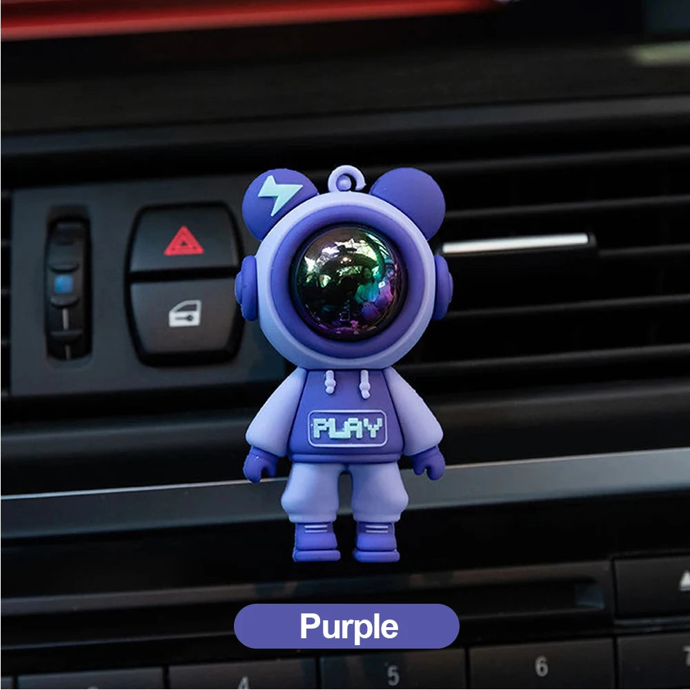 Astronaut Car Air Vent Perfume Clip - angle view