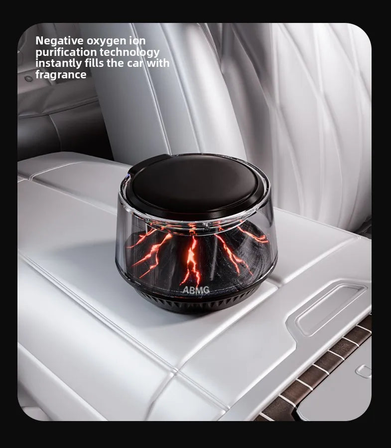 Solar Car Diffuser with 360° Mirror Mount - top view