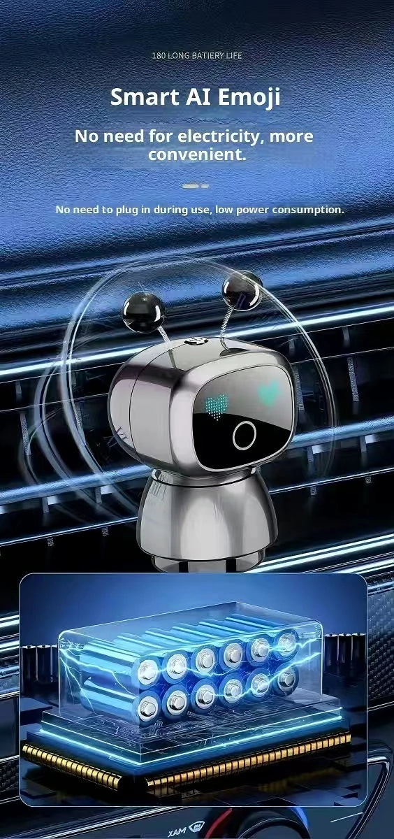AutoTech Robot Car Aromatherapy Diffuser - LED Air Freshener - angle view