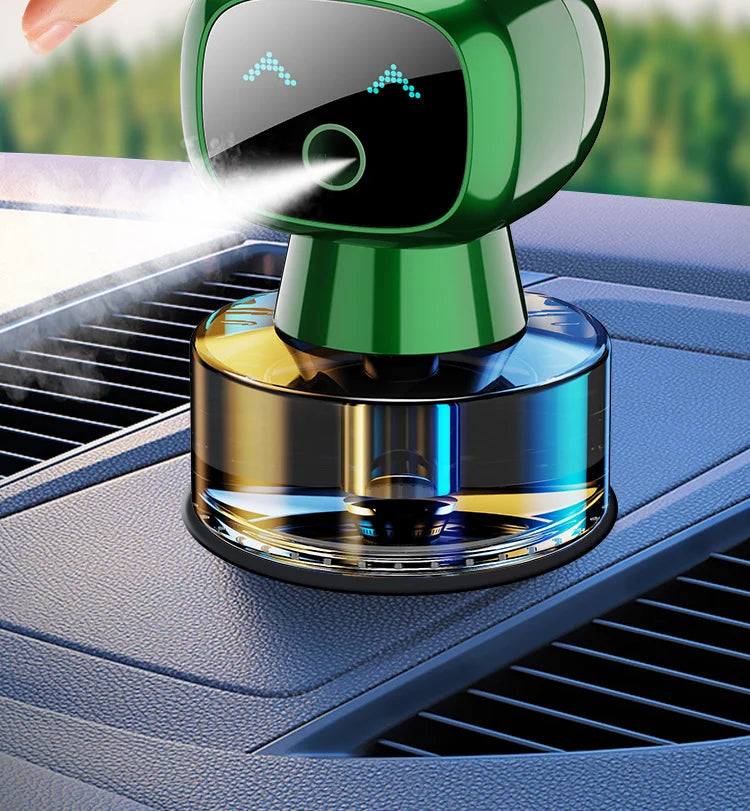 AI Smart Car Aroma Diffuser with 4-Level Adjustable Scent Control - front view