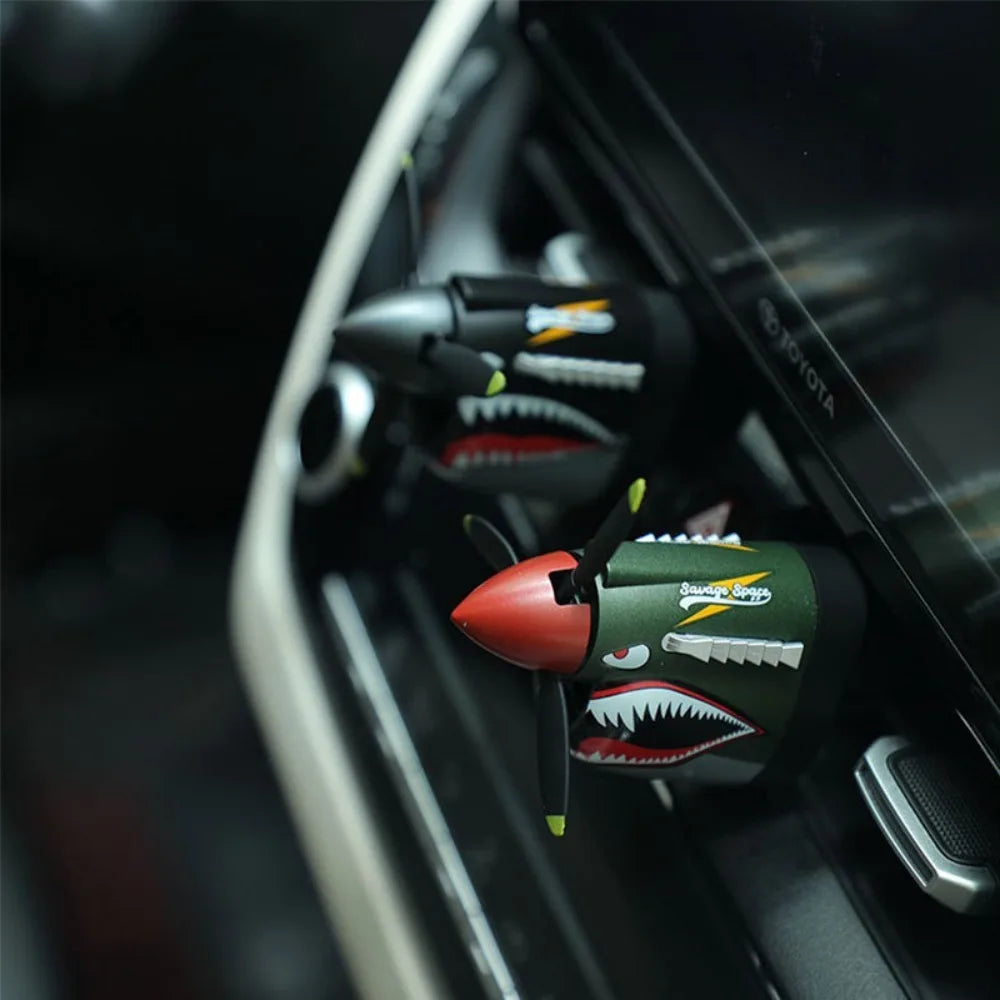 Car Air Freshener Rotating Propeller Fan Diffuser - front view