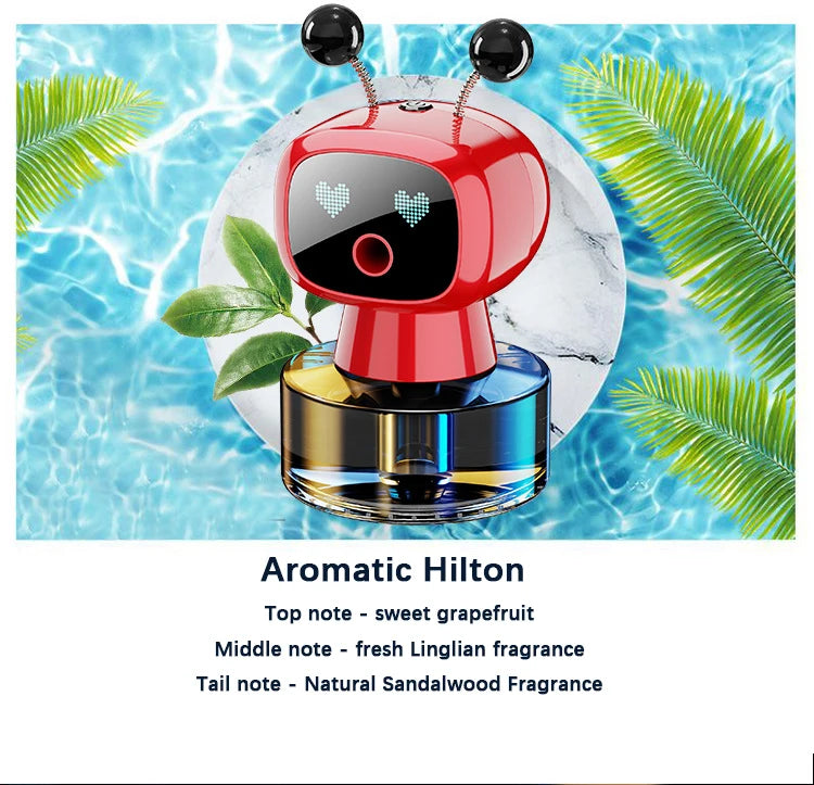 AI Smart Car Aroma Diffuser with 4-Level Adjustable Scent Control - front view