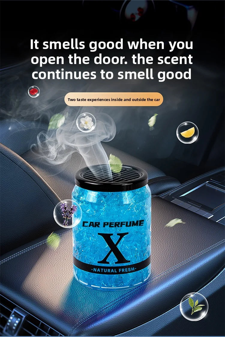AutoFresh 220g Solid Car Perfume Air Freshener - Long-Lasting Gel - detail view