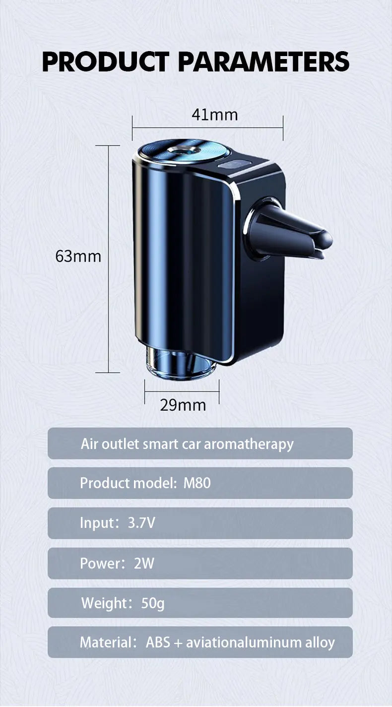 Car Air Vent Aroma Diffuser & Humidifier - Mist Air Freshener - close-up