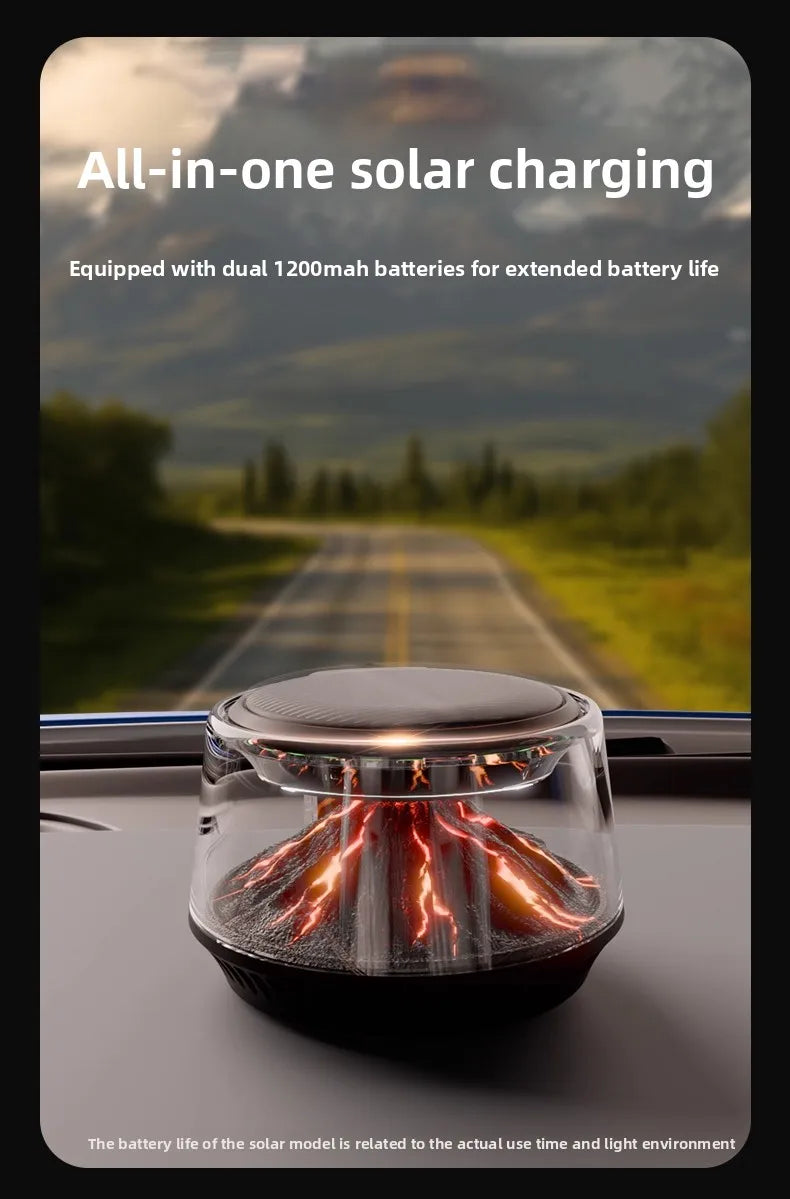 Solar Car Diffuser with 360° Mirror Mount - detail view
