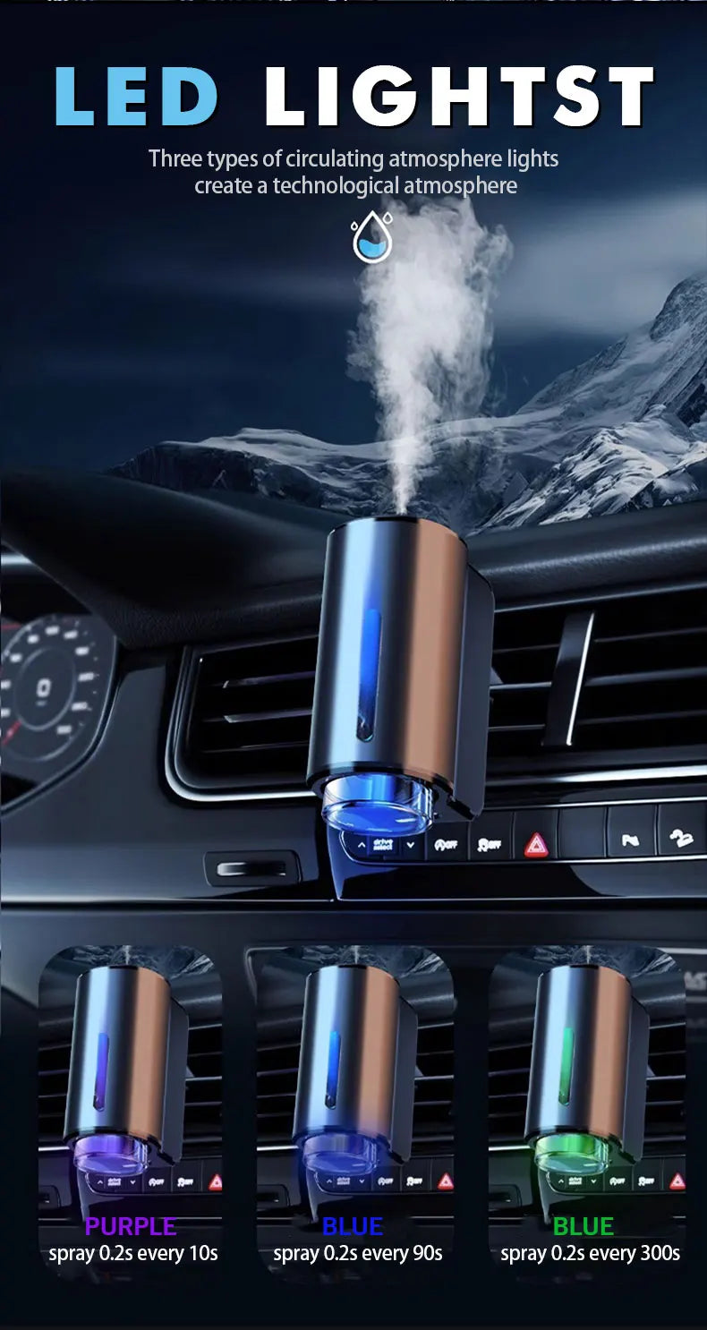 Car Air Vent Aroma Diffuser & Humidifier - Mist Air Freshener - back view