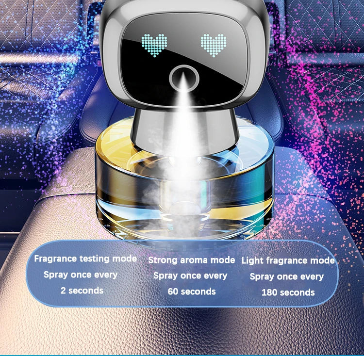 AI Smart Car Aroma Diffuser with 4-Level Adjustable Scent Control - left view