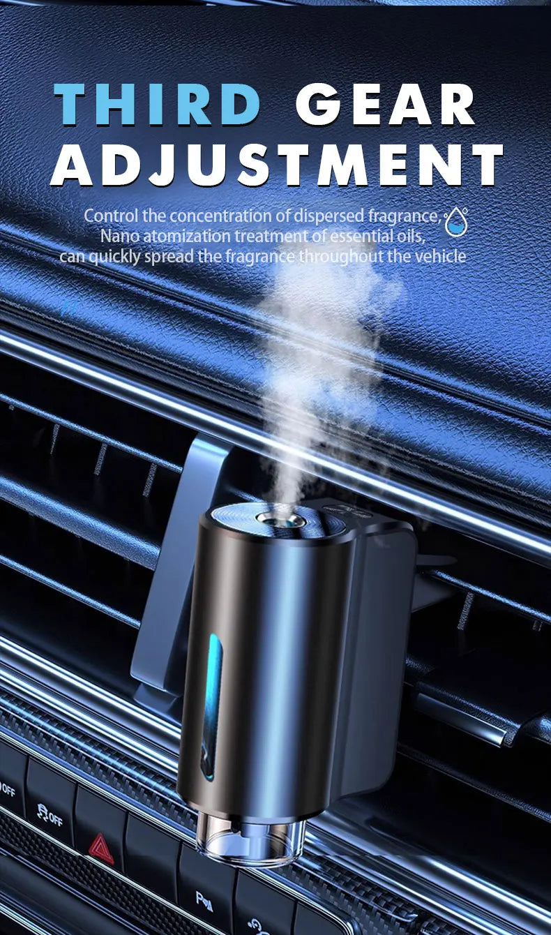 Car Air Vent Aroma Diffuser & Humidifier - Mist Air Freshener - side view