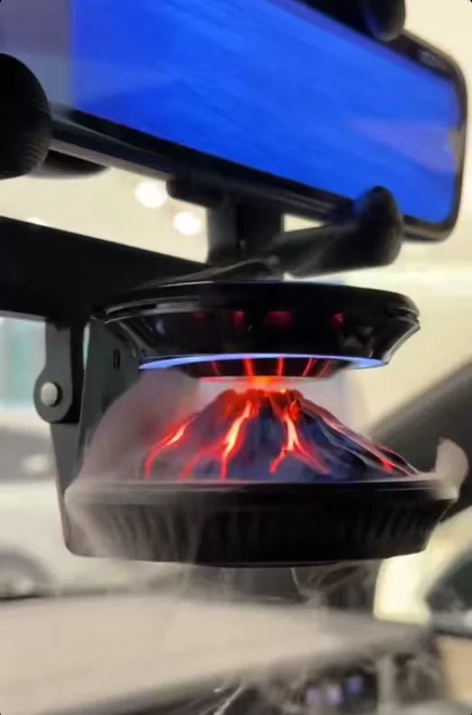 Solar Car Diffuser with 360° Mirror Mount - front view