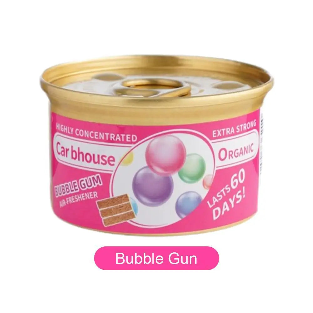 Bubble Gum Scent Car Air Freshener Organic Can Odor Eliminator - right view