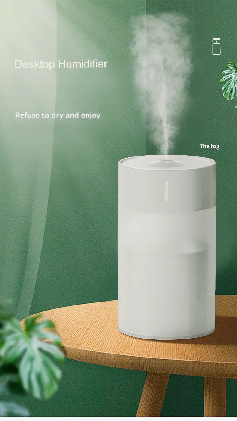Portable USB Humidifier Diffuser with LED Light for Car & Home 260ML
