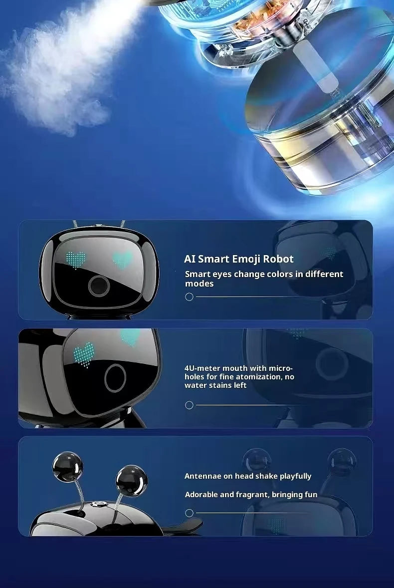 AutoTech Robot Car Aromatherapy Diffuser - LED Air Freshener - angle view