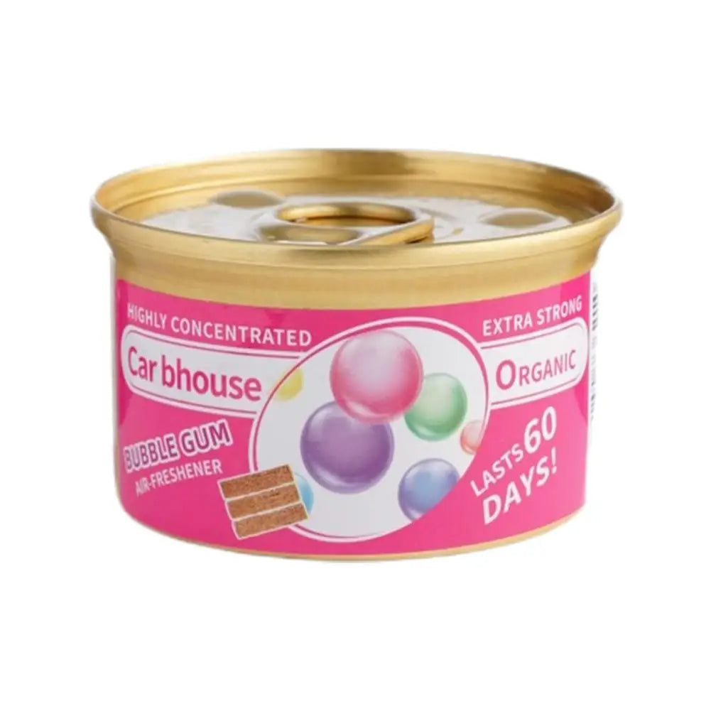 Bubble Gum Scent Car Air Freshener Organic Can Odor Eliminator - side view
