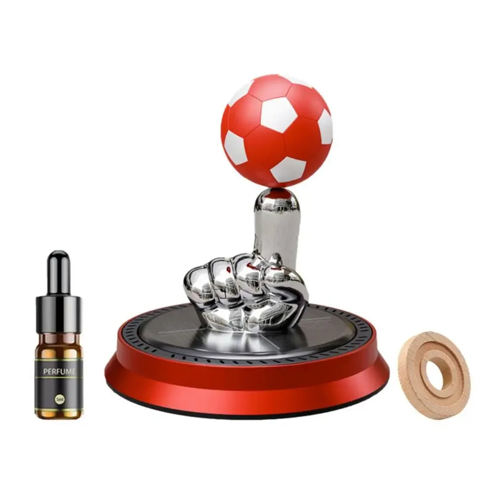 Solar Rotating Football Car Air Freshener - right view