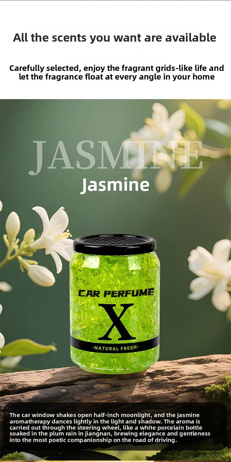 AutoFresh 220g Solid Car Perfume Air Freshener - Long-Lasting Gel - angle view