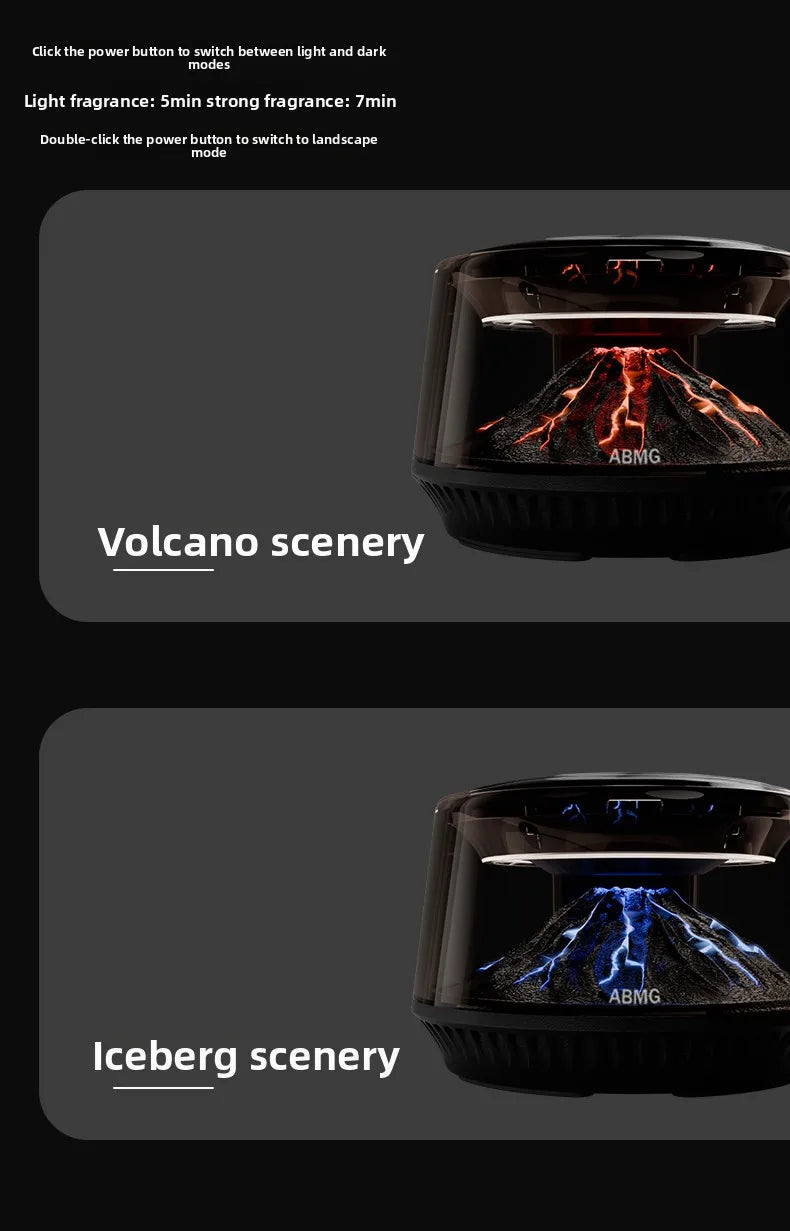 Solar Car Diffuser with 360° Mirror Mount - top view