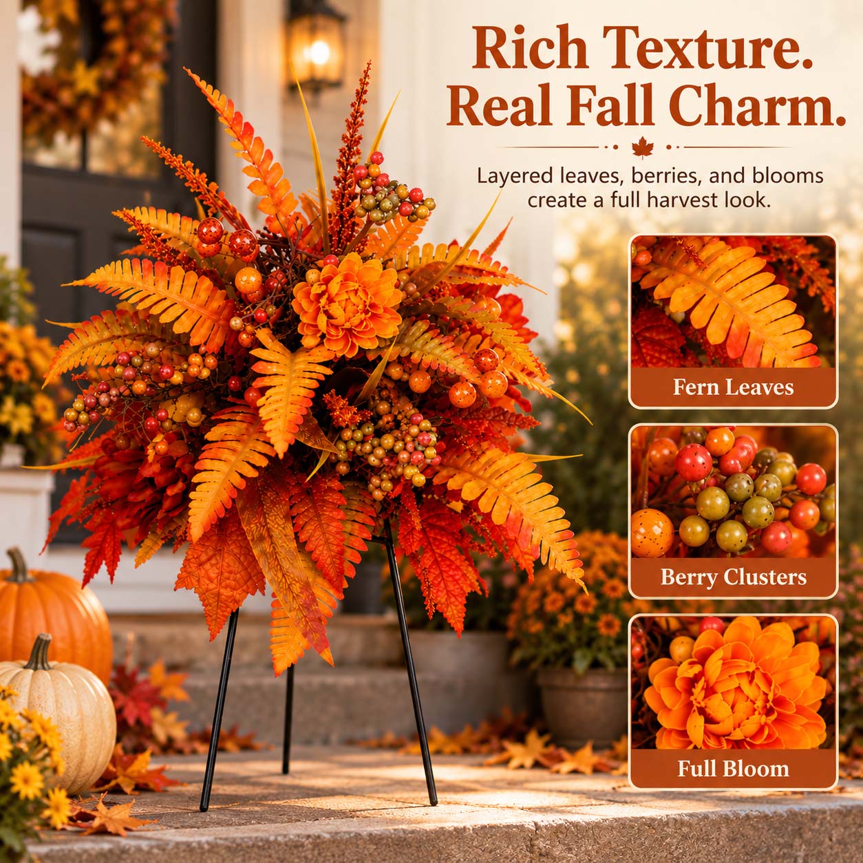 Fall Floral Planter & Urn Arrangement