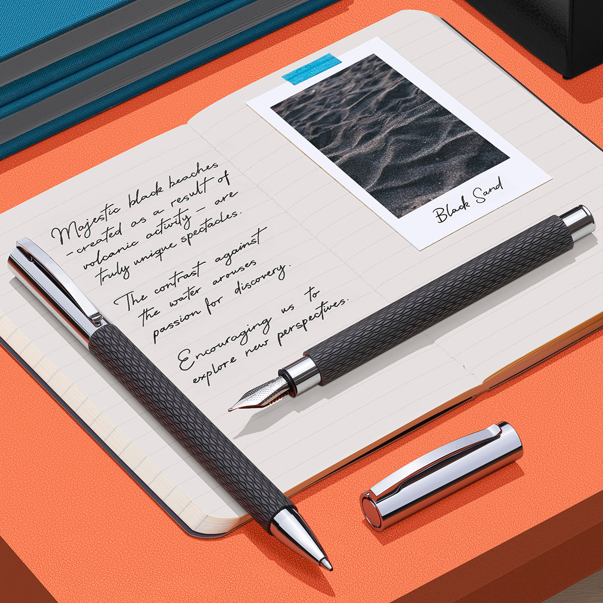 Faber-Castell Ambition OpArt black sand collection.