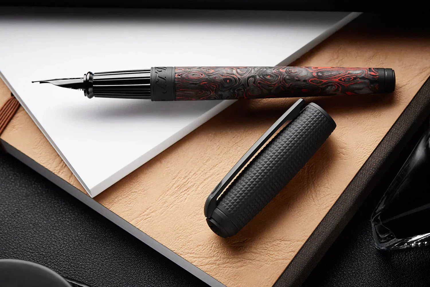 S.T. Dupont Line D pen with modern carbon fiber finish