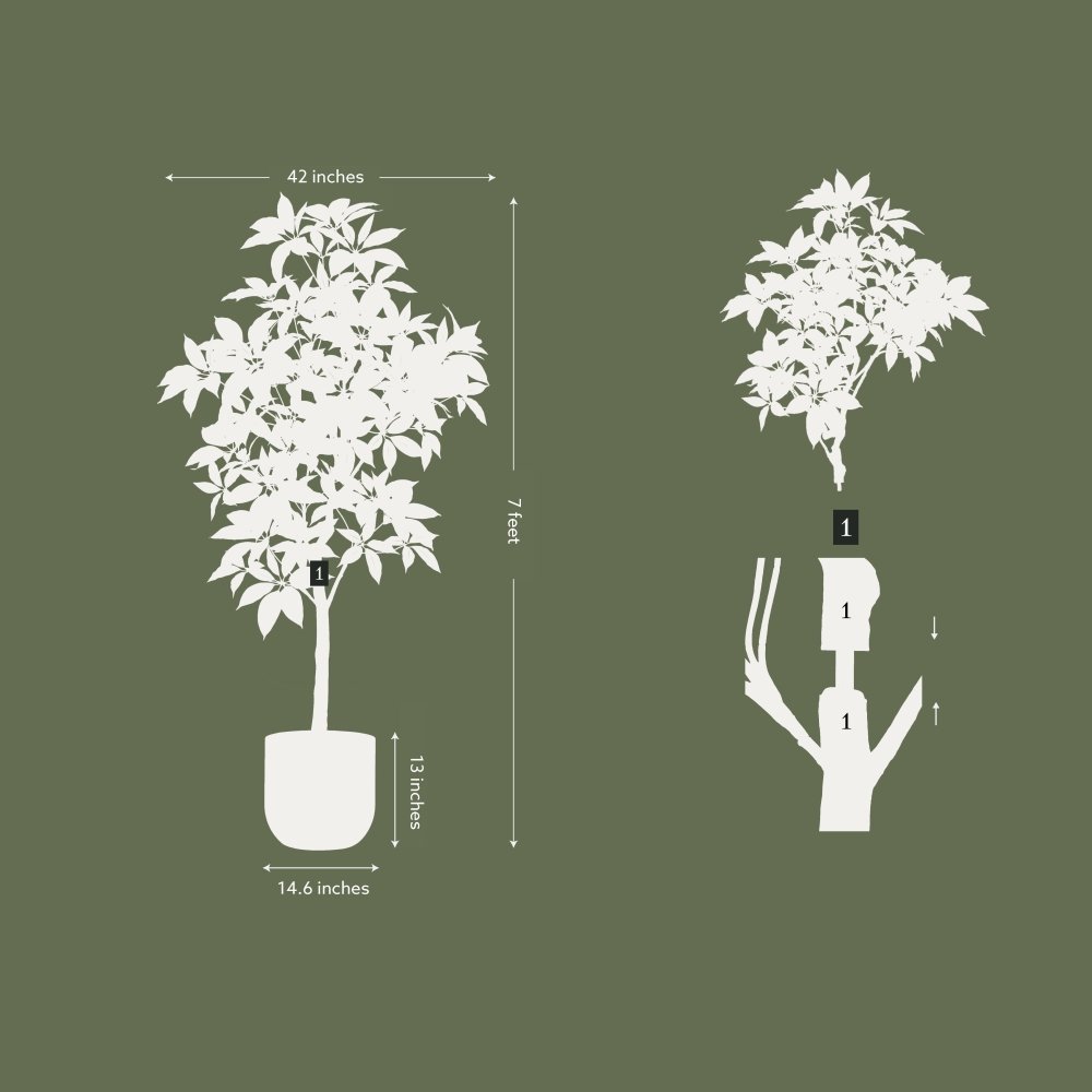 ravinest 7' Faux Potted Money Tree