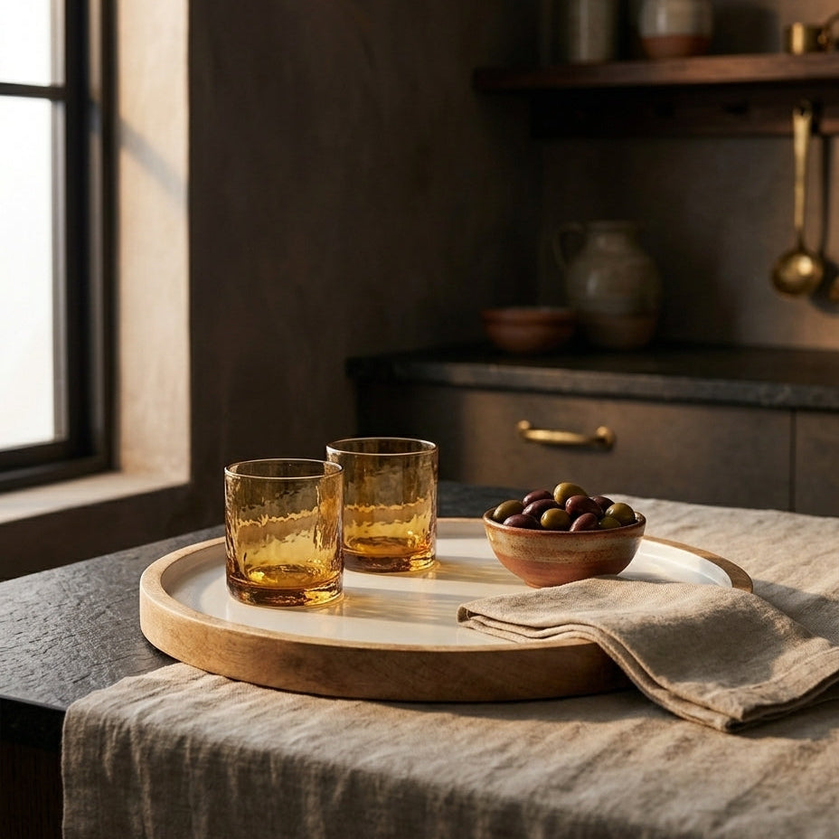 ravinest Palmer Wood + White Tray