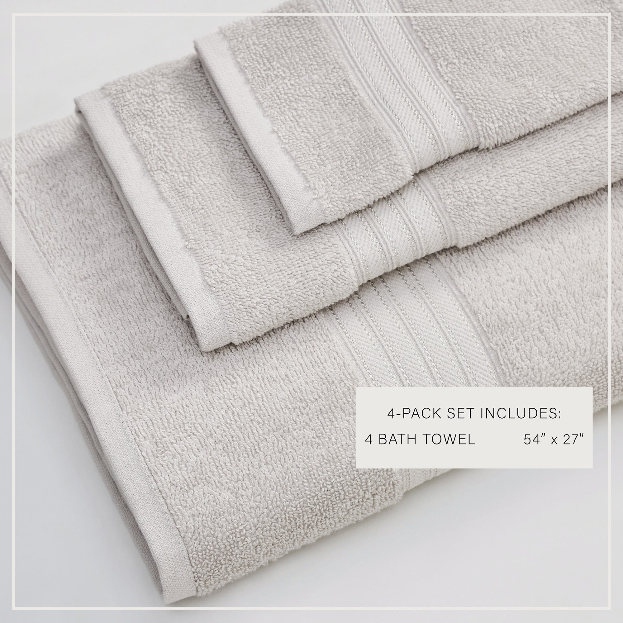 puremilo Cotton Terry Bath Towel Set