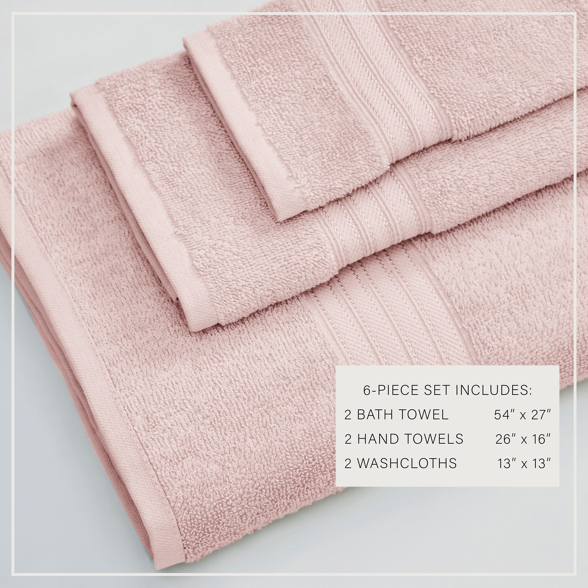 puremilo Cotton Terry Bath Towel Set