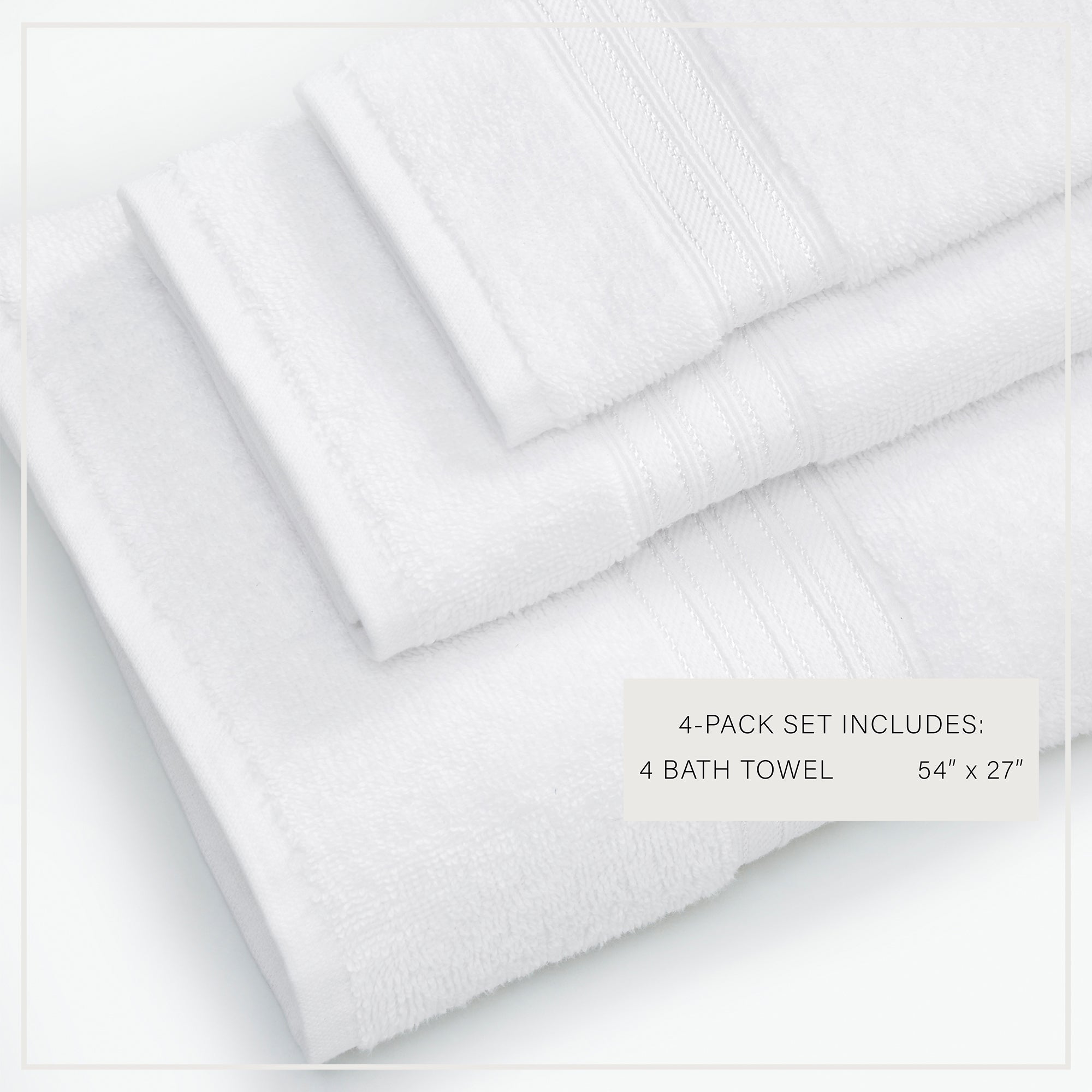puremilo Cotton Terry Bath Towel Set