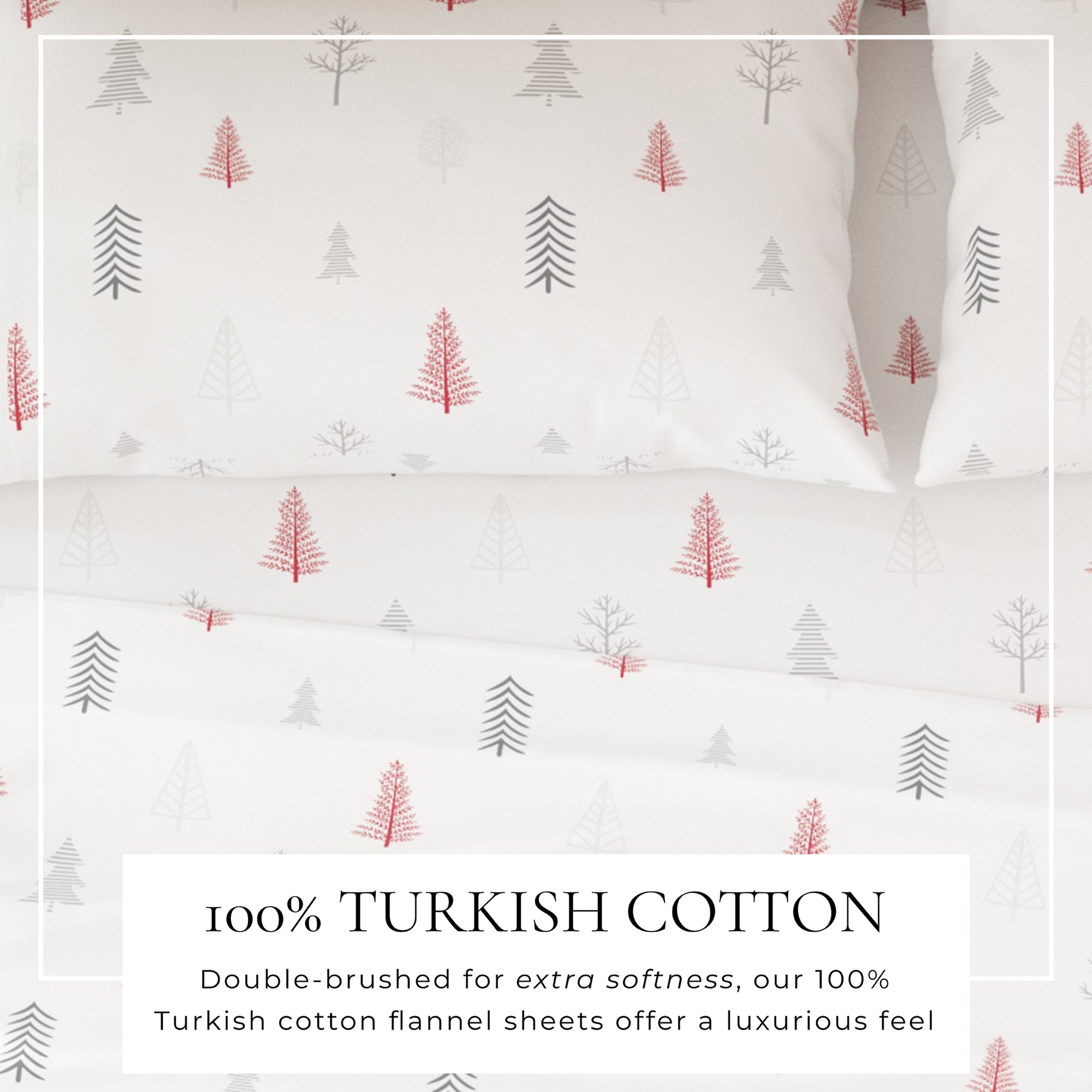puremilo 100% Turkish Cotton Flannel Sheet Sets