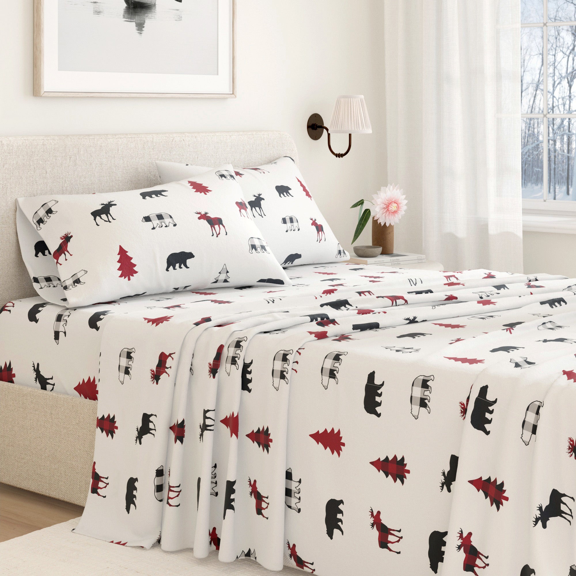 puremilo 100% Turkish Cotton Flannel Sheet Sets