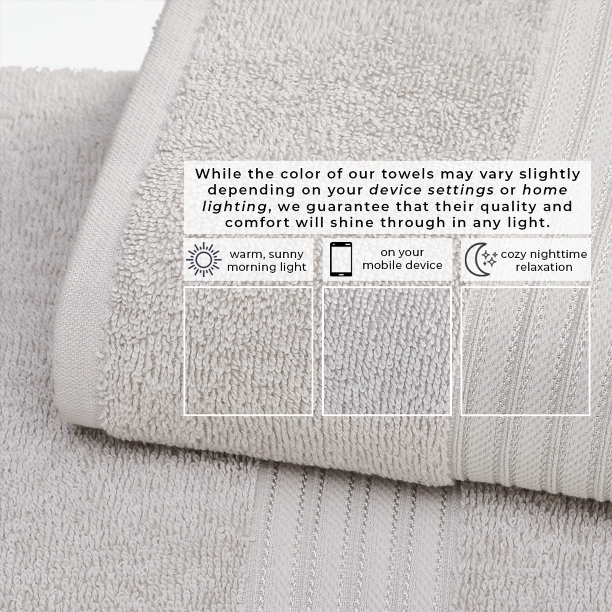 puremilo Cotton Terry Bath Towel Set