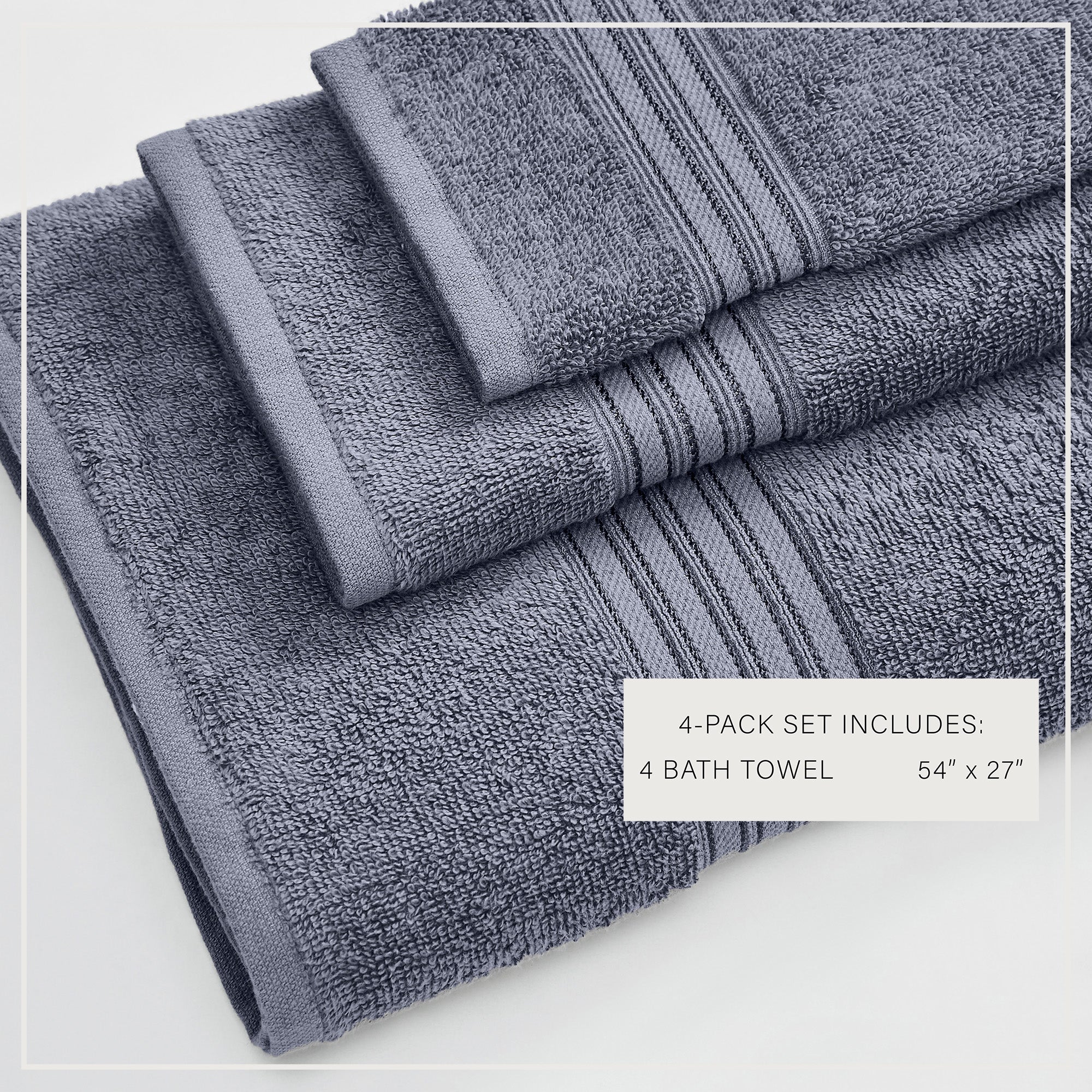 puremilo Cotton Terry Bath Towel Set