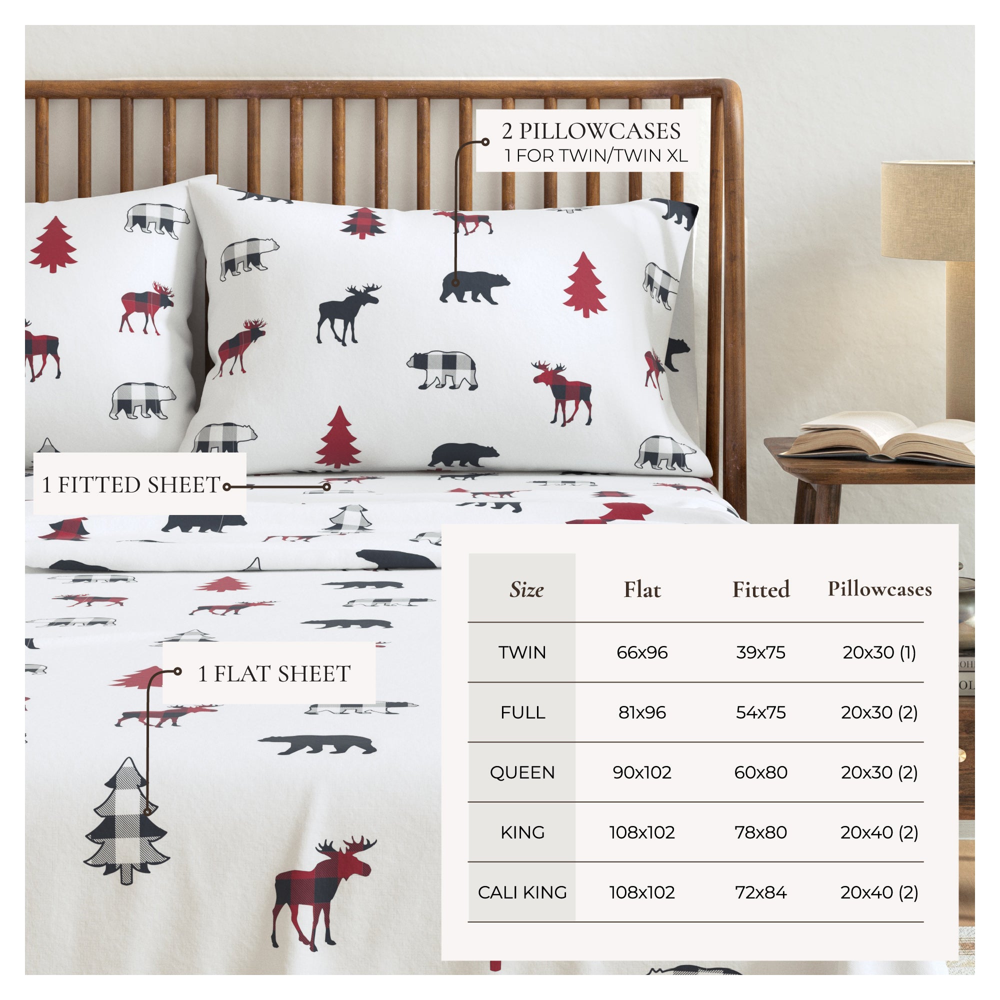 puremilo 100% Turkish Cotton Flannel Sheet Sets
