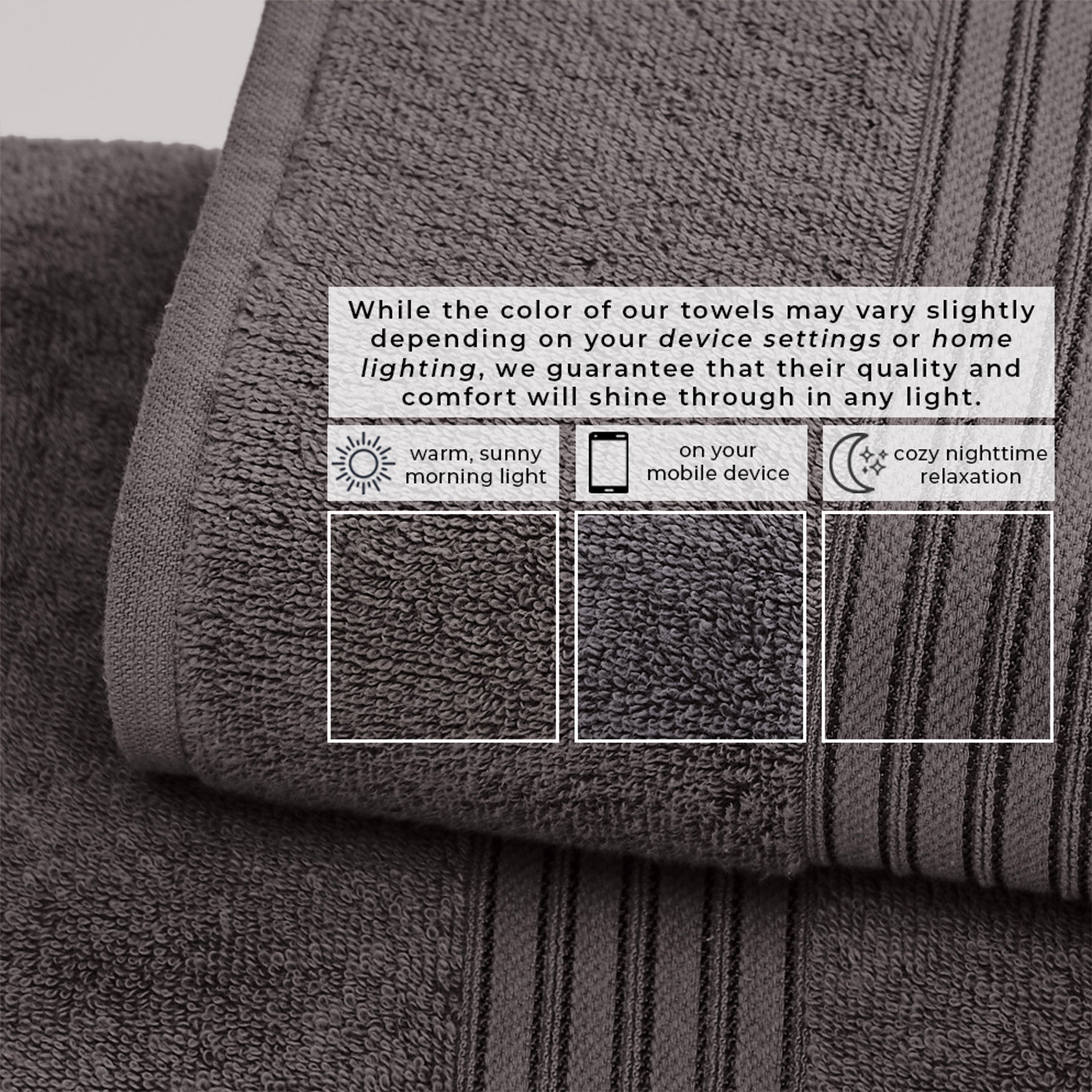 puremilo Cotton Terry Bath Towel Set