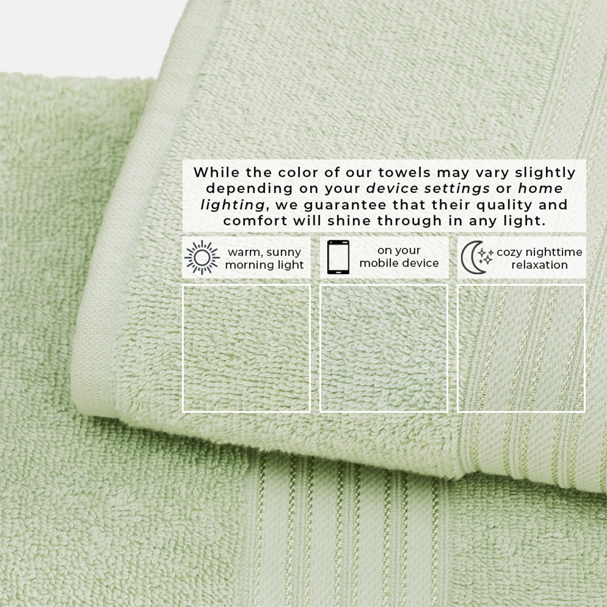 puremilo Cotton Terry Bath Towel Set