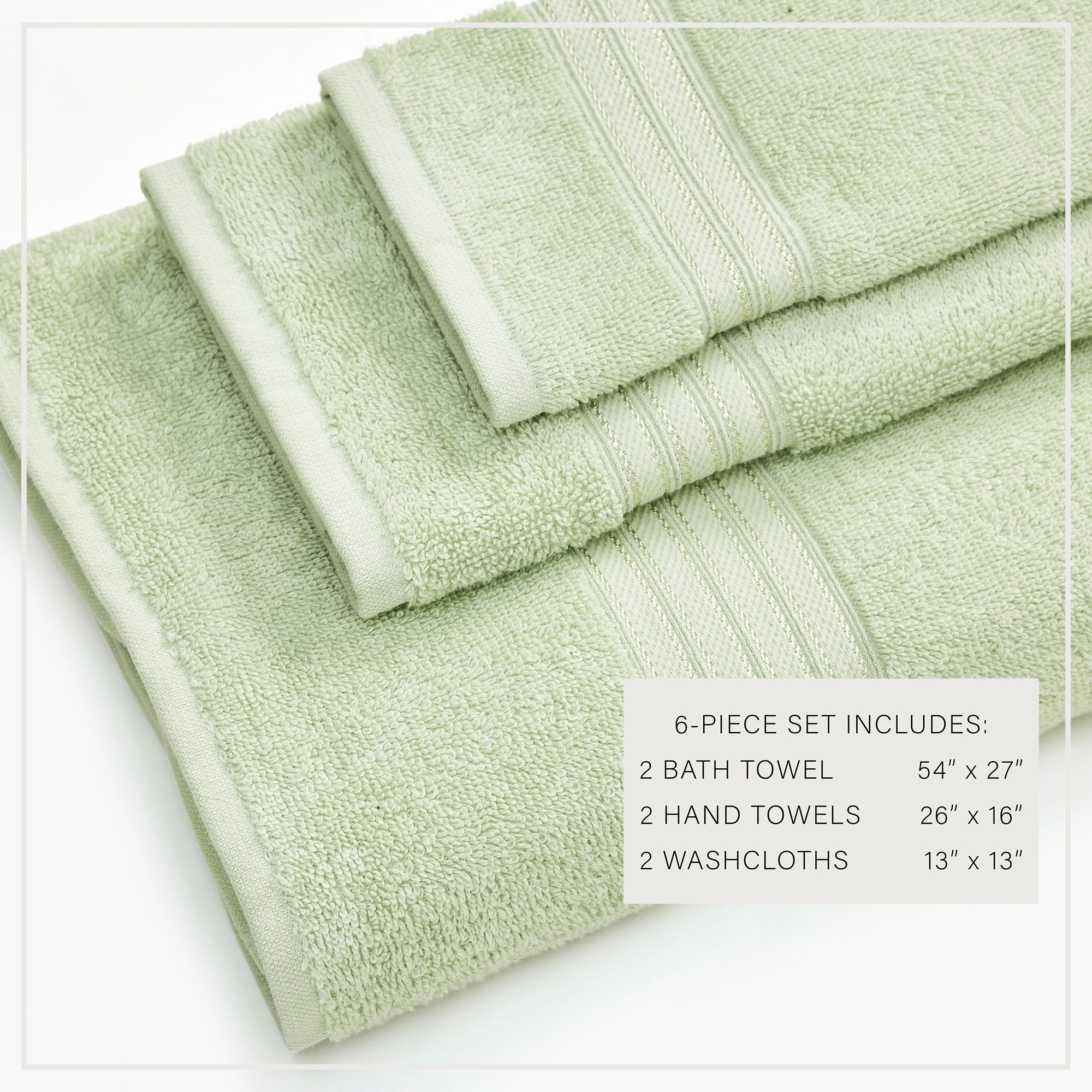 puremilo Cotton Terry Bath Towel Set