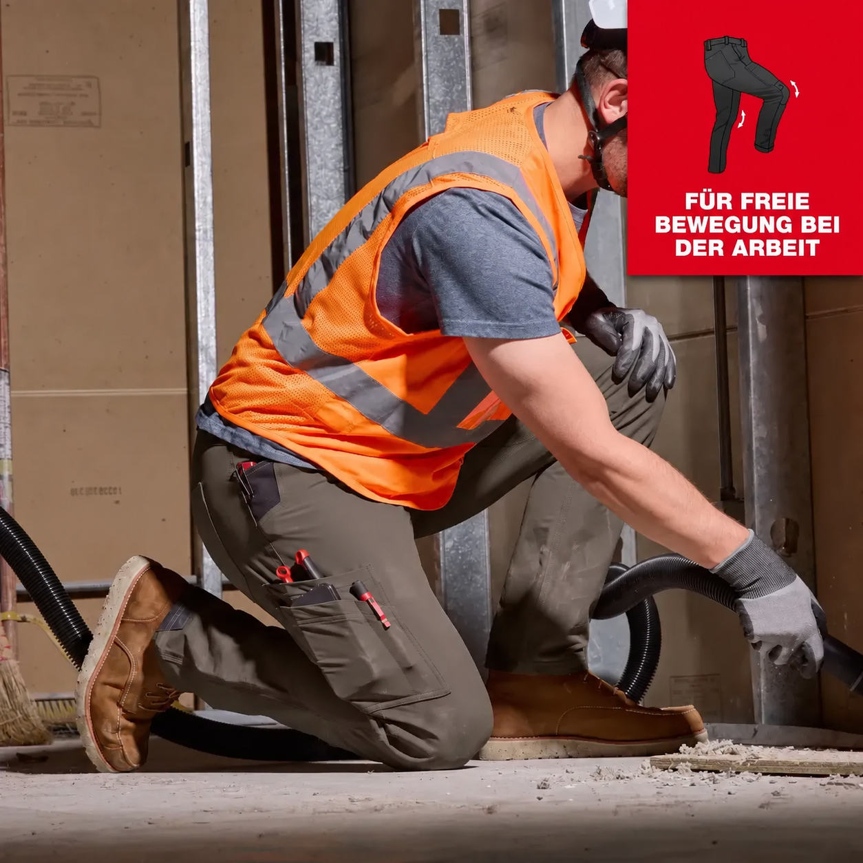 FREEFLEX Arbeitshose für Herren, 8er-Pack, 7 Taschen - 6