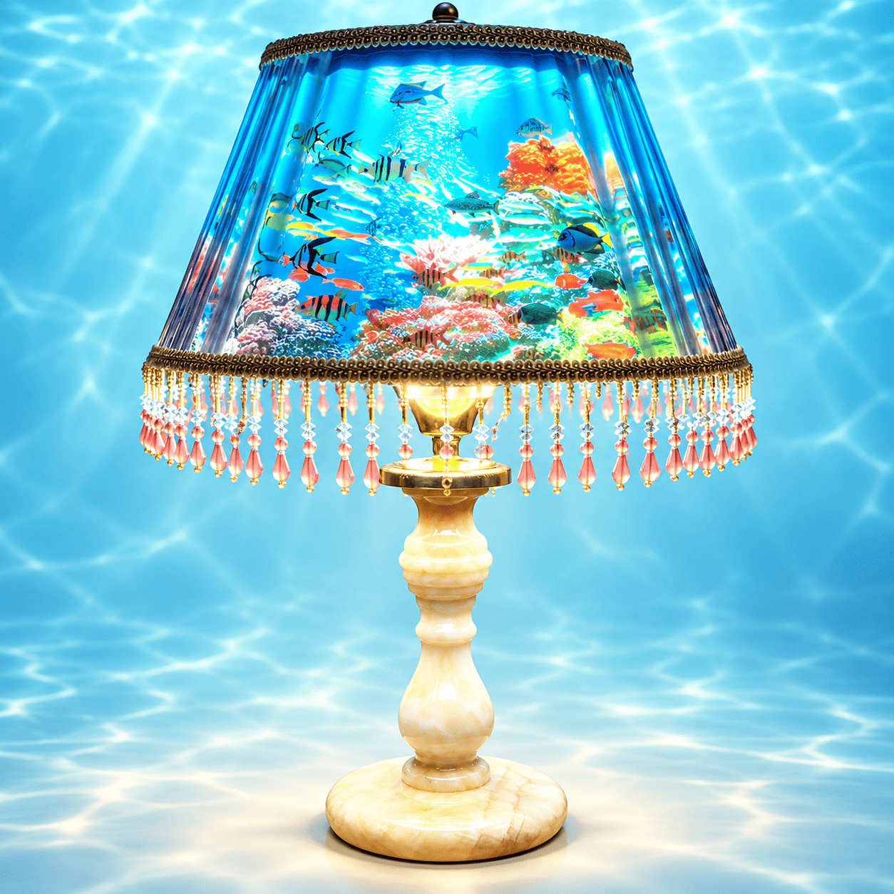 Vintage Aquarium Motion Lamp
