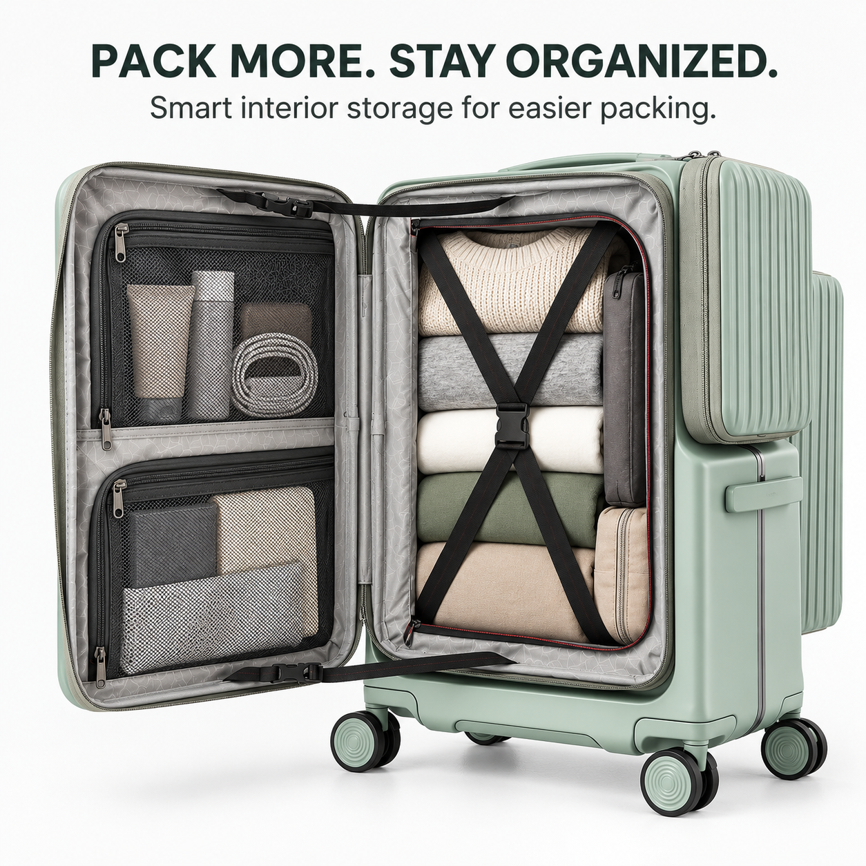 The 3-Section Suitcase Made for Smarter Packing