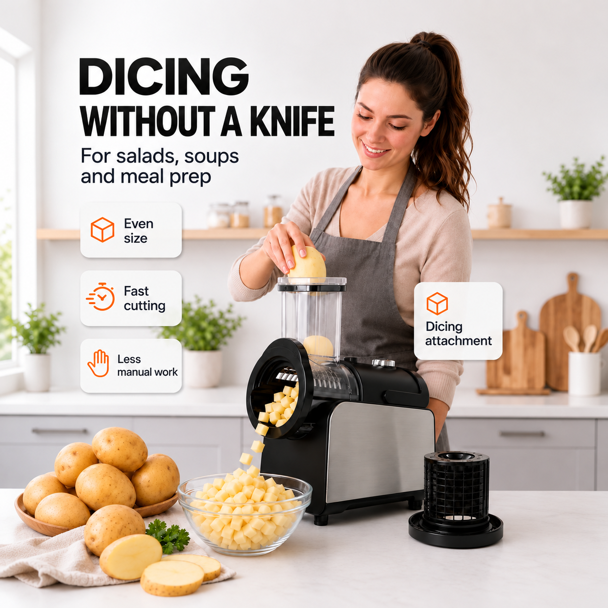 5-in-1 Electric Vegetable Slicer & Shredder