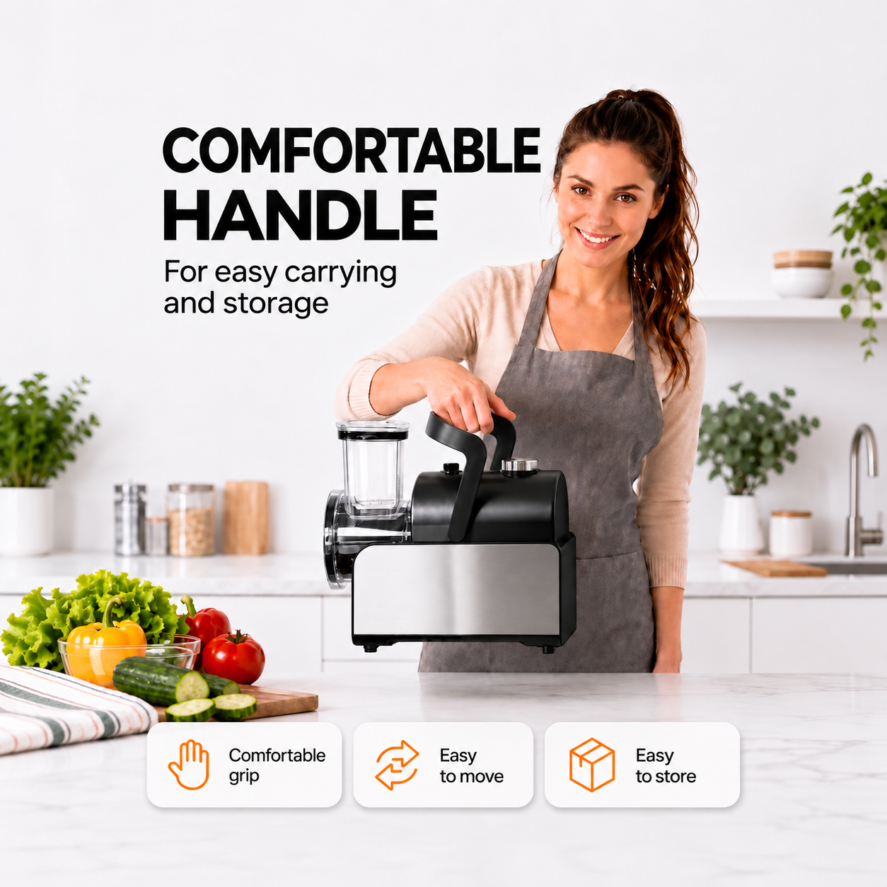 5-in-1 Electric Vegetable Slicer & Shredder