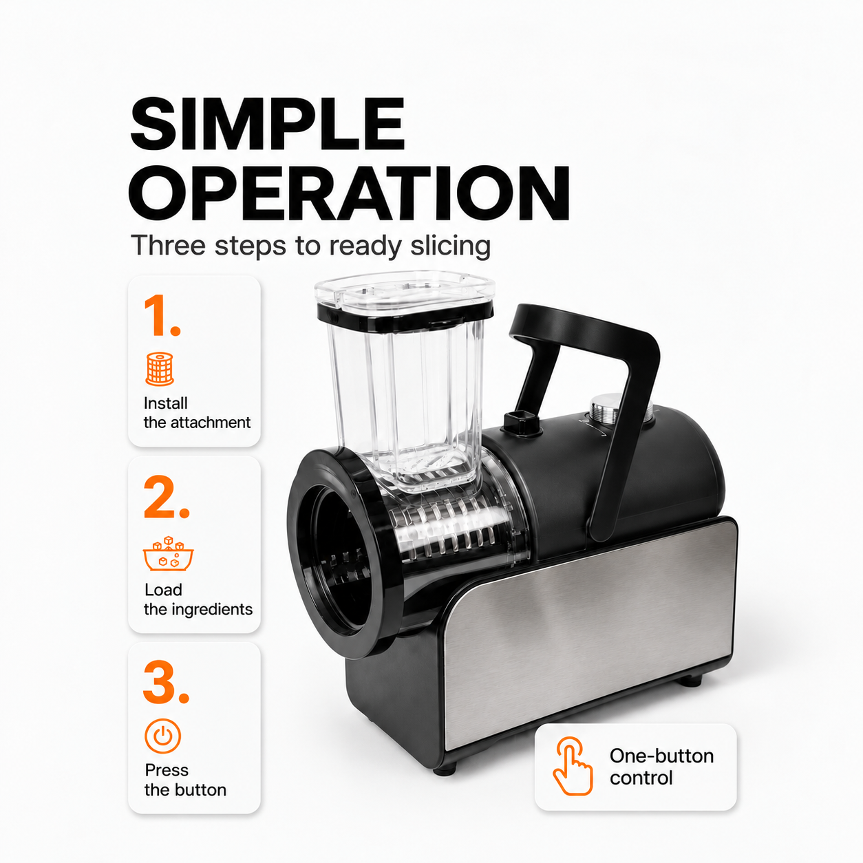 5-in-1 Electric Vegetable Slicer & Shredder