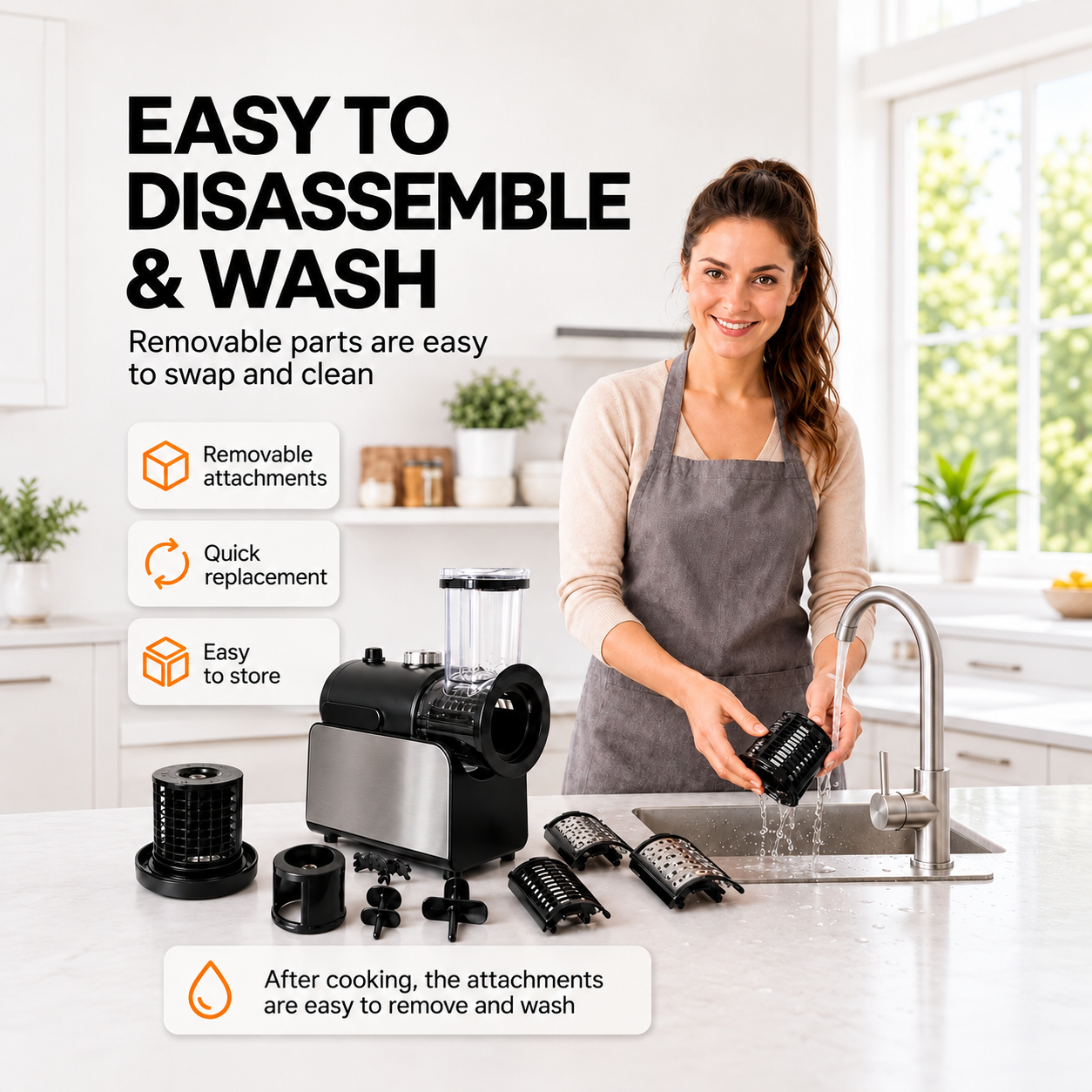 5-in-1 Electric Vegetable Slicer & Shredder