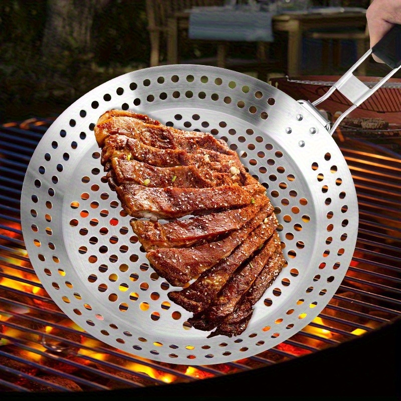 Perforated Grill Pan with Handle