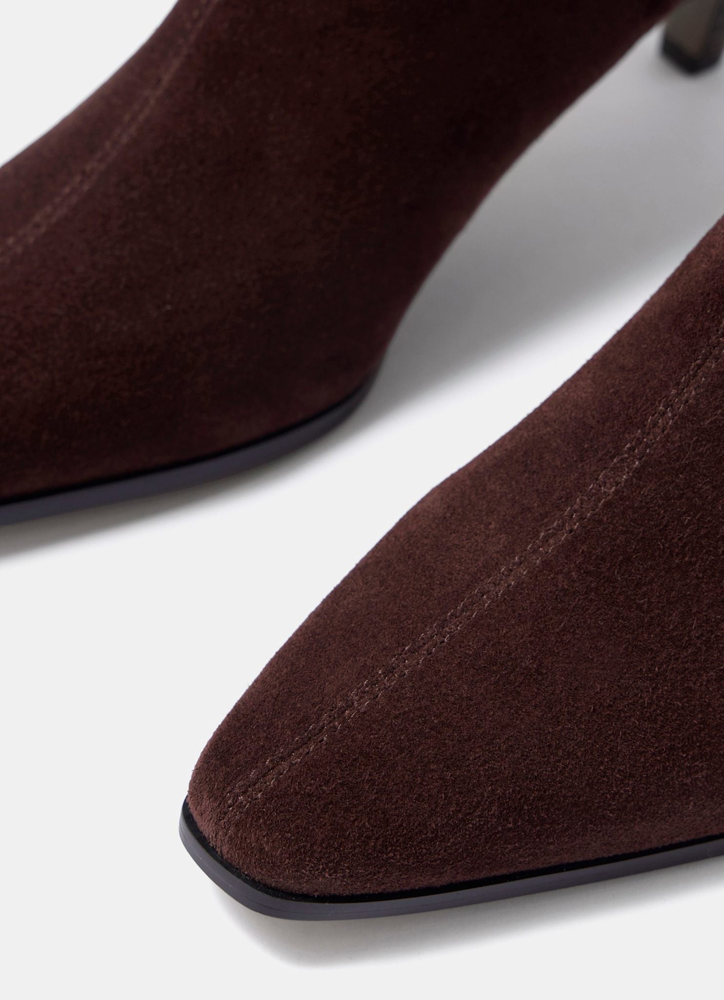 Issy Brown Suede Kitten Heel Ankle Boots
