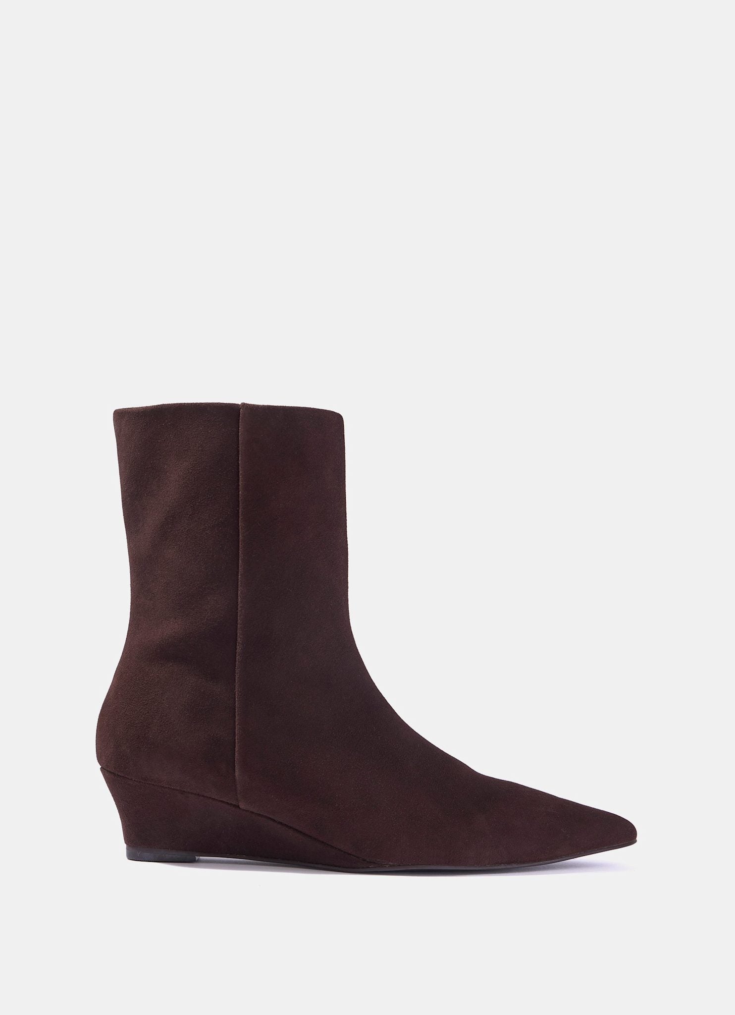 Kailey Brown Suede Wedge Ankle Boots