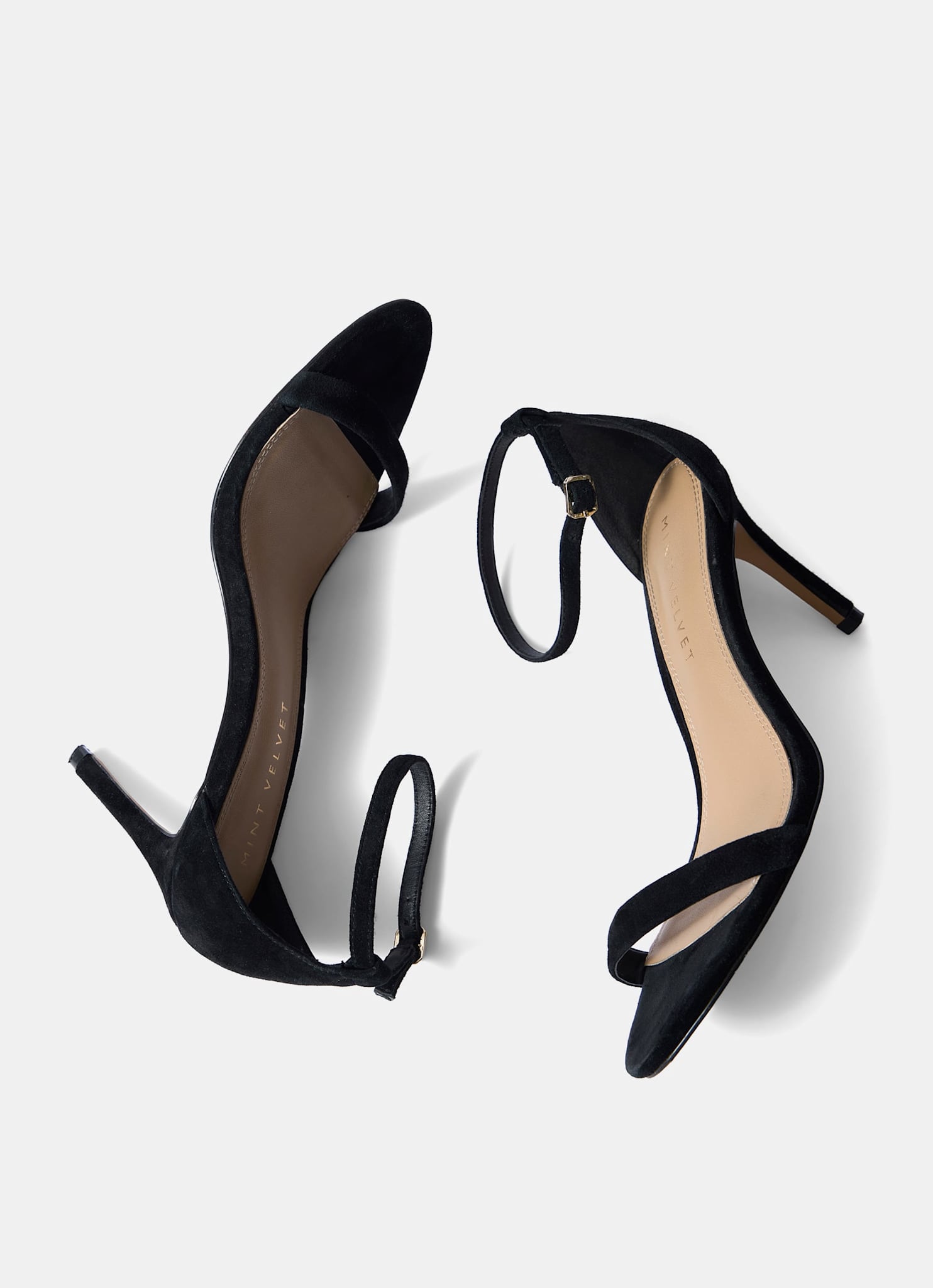 Skye Black Suede High Heels