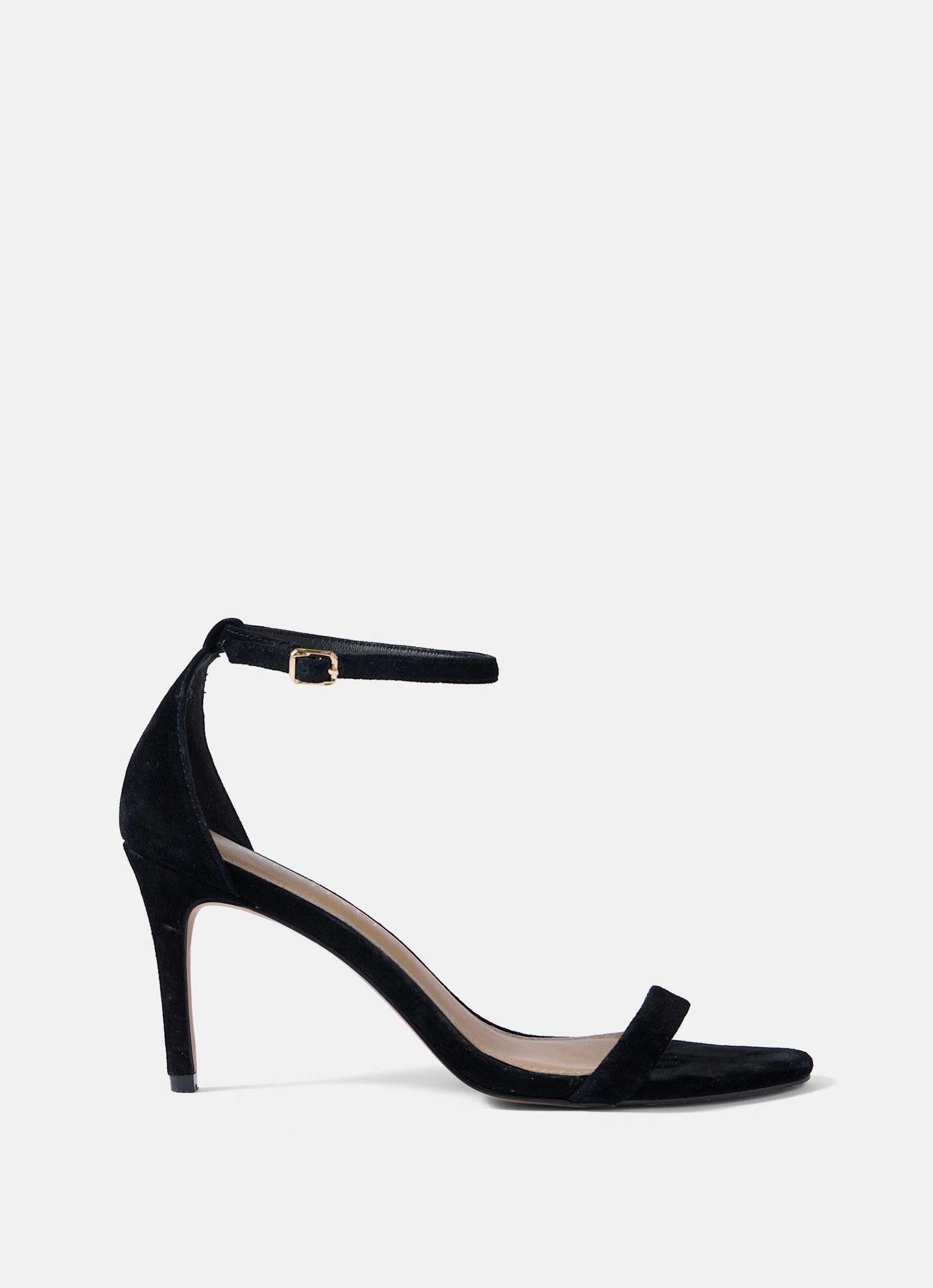 Skye Black Suede High Heels